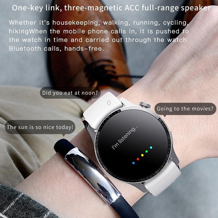 F207 Smart Watch 1.35-Inch Narrow Edge Screen Supports Bluetooth Calls / 24H Health Monitoring / 150+ Sports Modes, Color: Black