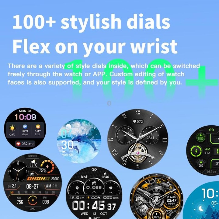 F207 Smart Watch 1.35-Inch Narrow Edge Screen Supports Bluetooth Calls / 24H Health Monitoring / 150+ Sports Modes, Color: Black