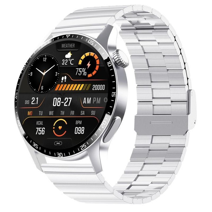 F207 Smart Watch 1.35-Inch Narrow Edge Screen Supports Bluetooth Calls / 24H Health Monitoring / 150+ Sports Modes, Color: Silve