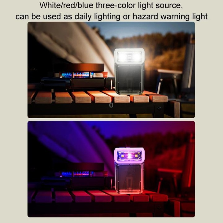 Mini Type-C Rechargeable Outdoor Keychain Light Flashlight(Lamp Head Rotatable White)