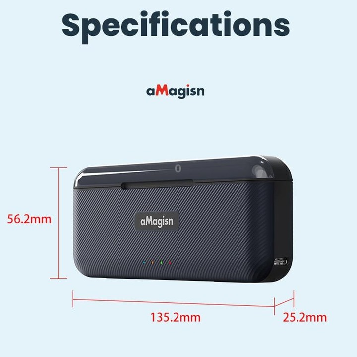 AMagisn Portable Fast Charge Hub For GoPro HERO12 Black / HERO11 Black / HERO10 Black / HERO9 Black