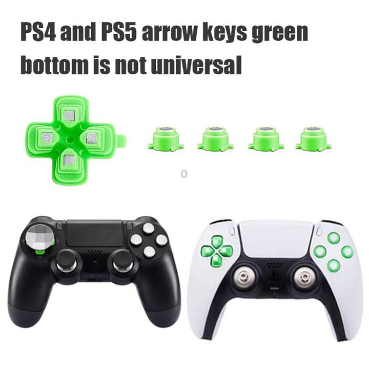 For PS5 32pcs /Set Gamepad Metal Buttons Mushroom Head Magnetic Base Cross Keys Accessory Set