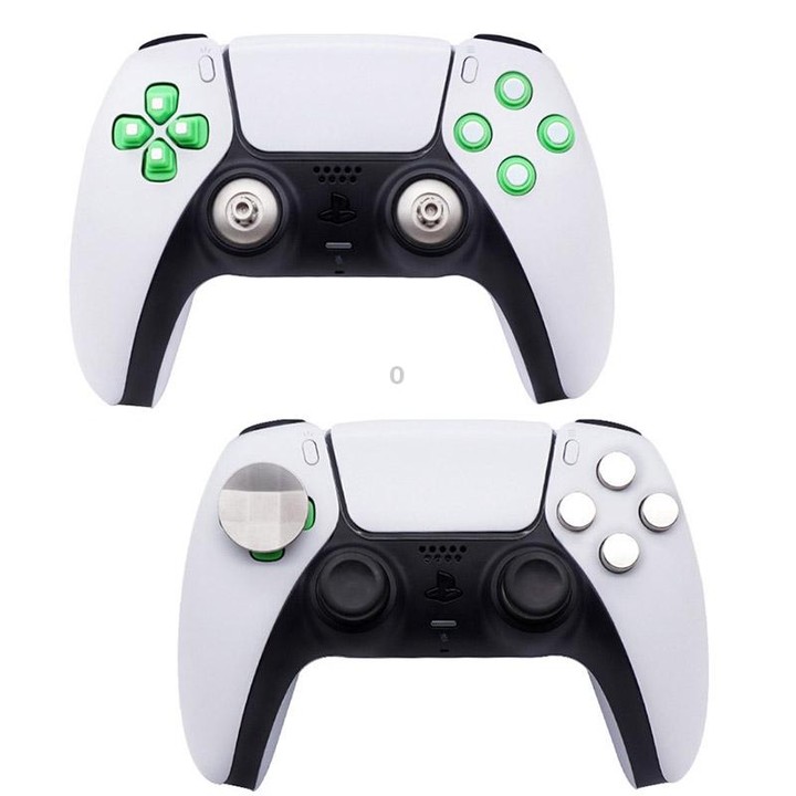 For PS5 32pcs /Set Gamepad Metal Buttons Mushroom Head Magnetic Base Cross Keys Accessory Set