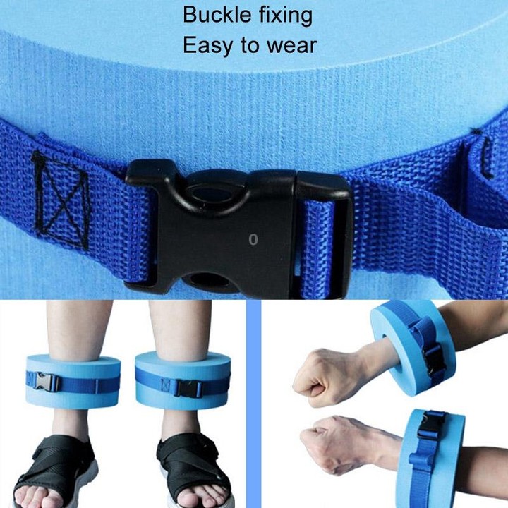 Thickened Large Buoyant Arm Swimming Ring Adult Tie Leg Floatation Ring(Green)