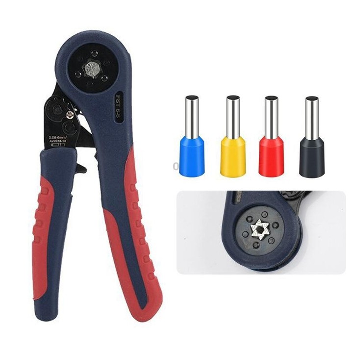 Manual Multifunctional VE Terminal Tube-shaped Special Crimping Pliers, Model: FST 6-6