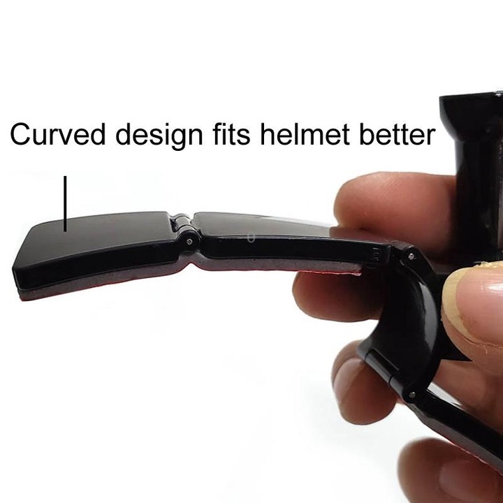 TUYU Motorcycle Integrated Hinged Helmet Chin Sports Camera Mounting Bracket, Style: With 4 Stickers