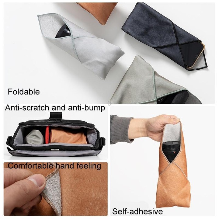DSLR Camera Folding Cloth Photography Camera Folding Cloth Magic Protective Cloth, Color: 45x45cm Khaki