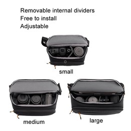 Cwatcun D133 Camera Chest Bag Multi-functional Handheld Slanting Cross Shoulder Camera Casual Bag, Color: Medium Black