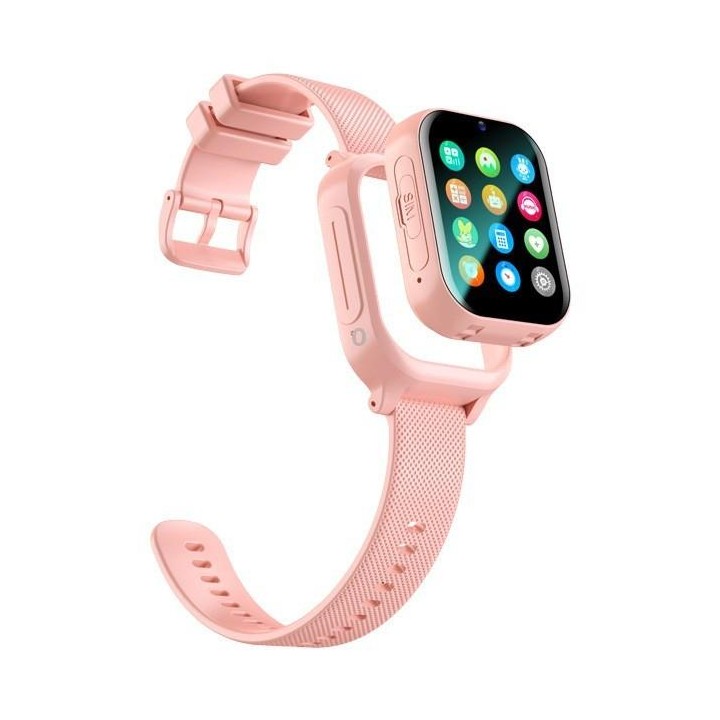 K26H 4G Kids Phone Watch With 1.83-inch Touch Screen Front Camera SOS GPS Location(Pink)