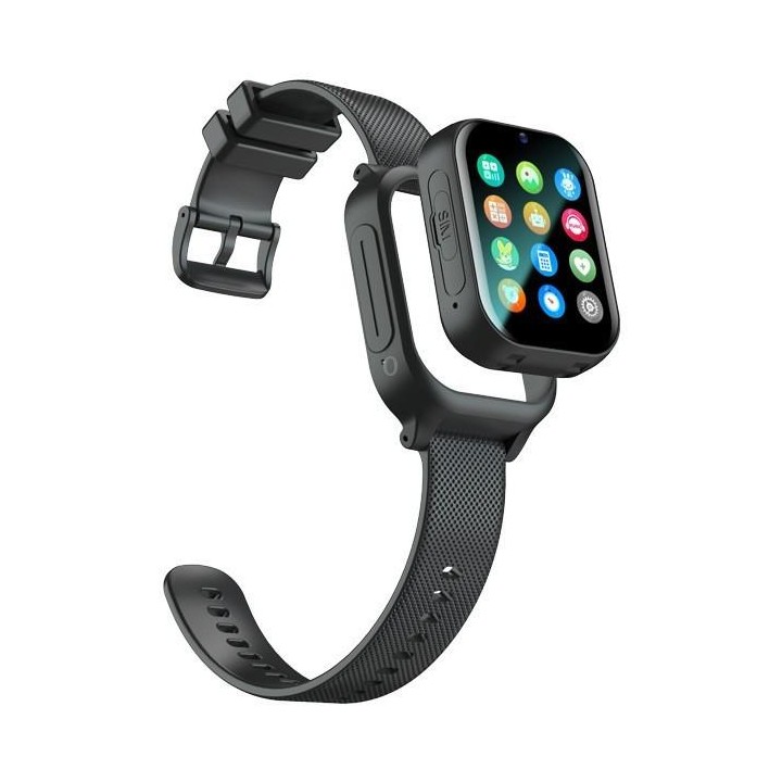 K26H 4G Kids Phone Watch With 1.83-inch Touch Screen Front Camera SOS GPS Location(Black)