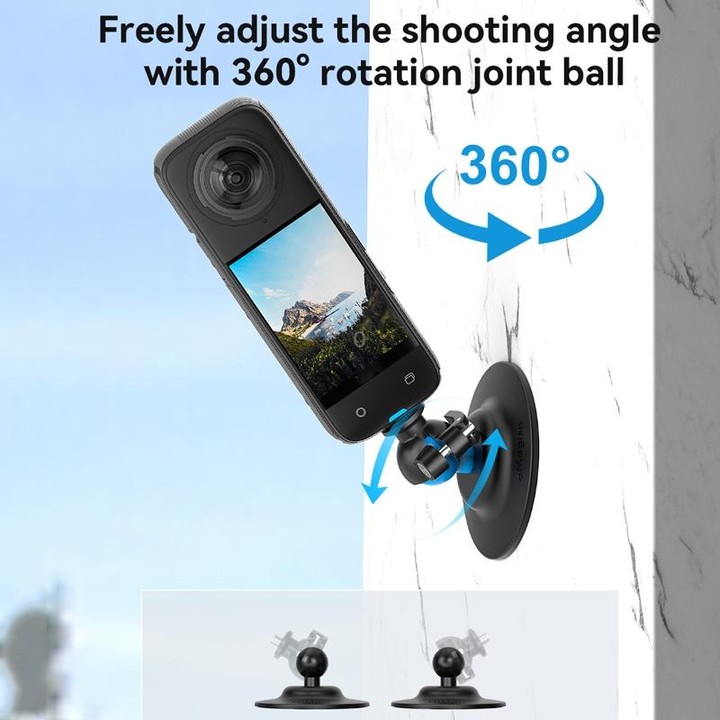 AMagisn Flexible Adhesive Mount for DJI / GoPro HERO / Insta360 Action Camera, Spec: 1/4 Inch