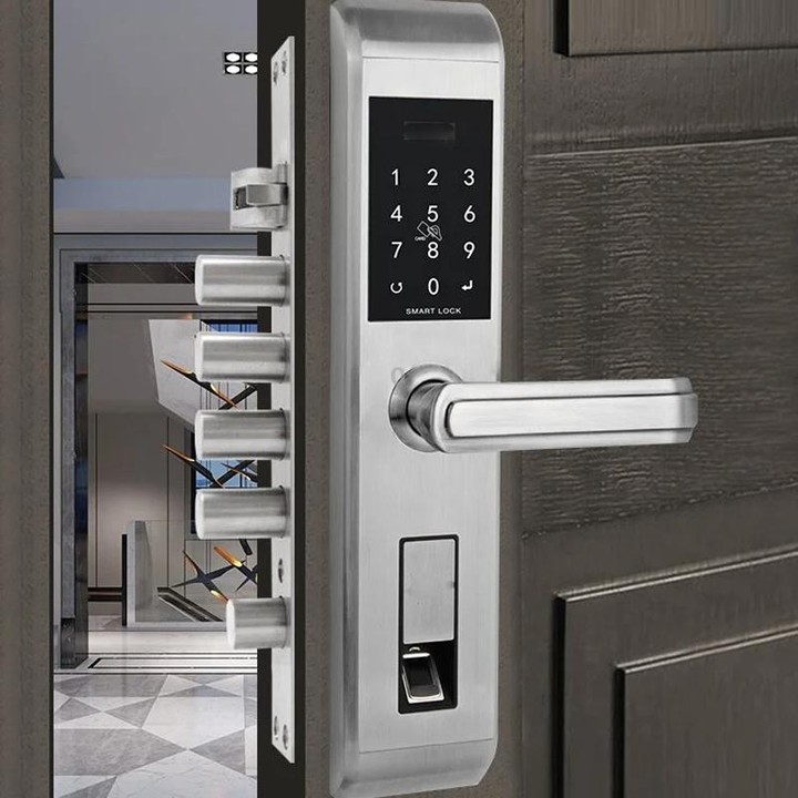 6068 Steel Security Door Lock Body For Mechanical Lock And Fingerprint Lock, Sepc: 388 x 30mm