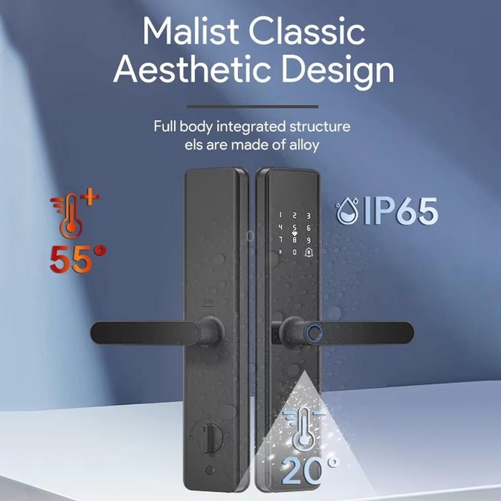 A50 Smart Fingerprint Lock Electronic Indoor Lock Apartment Lock With Handle