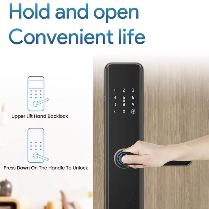 A50 Smart Fingerprint Lock Electronic Indoor Lock Apartment Lock With Handle