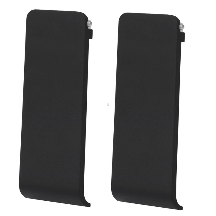 For Nintendo Switch Console 2pcs Replacement Kickstand Back Shell Holder(Black)