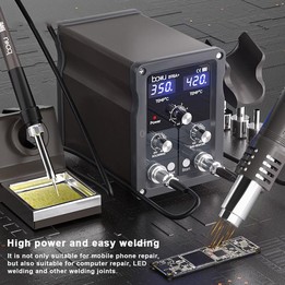 BAKU BA-898A+ 2-In-1 Soldering Station Hot Air Station Adjustable Temperature EU Plug 220V