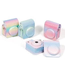 Colorful Starry Sky Camera Protection Bag For Fujifilm Instax Mini 12(Blue Green)