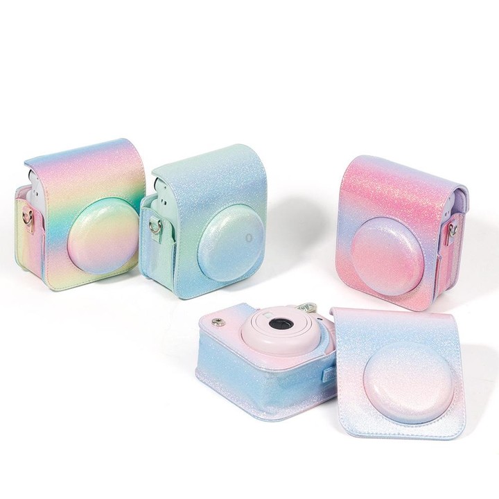 Colorful Starry Sky Camera Protection Bag For Fujifilm Instax Mini 12(Blue Green)