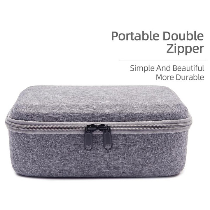 For DJI Neo Fly More Combo Carrying Case Handbag Protective Box(Gray + Red Inner)