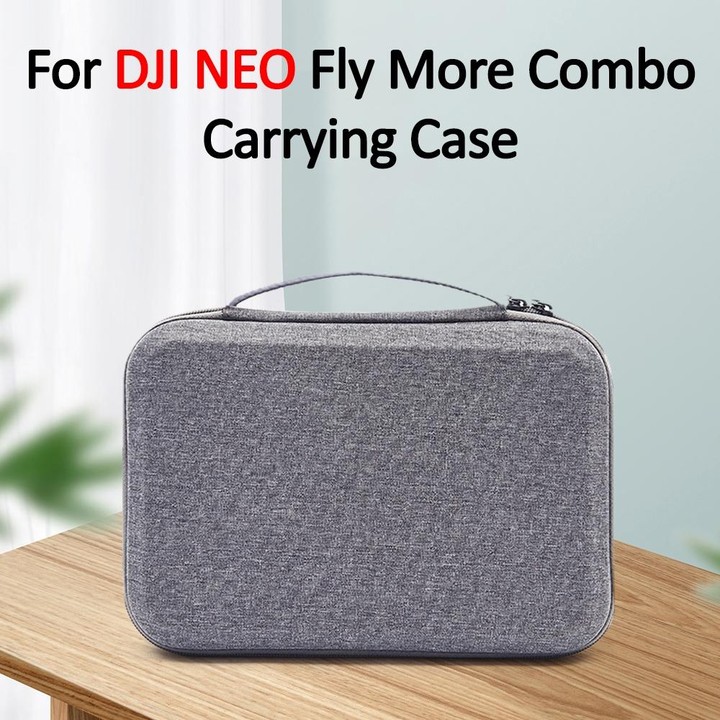 For DJI Neo Fly More Combo Carrying Case Handbag Protective Box(Gray + Red Inner)