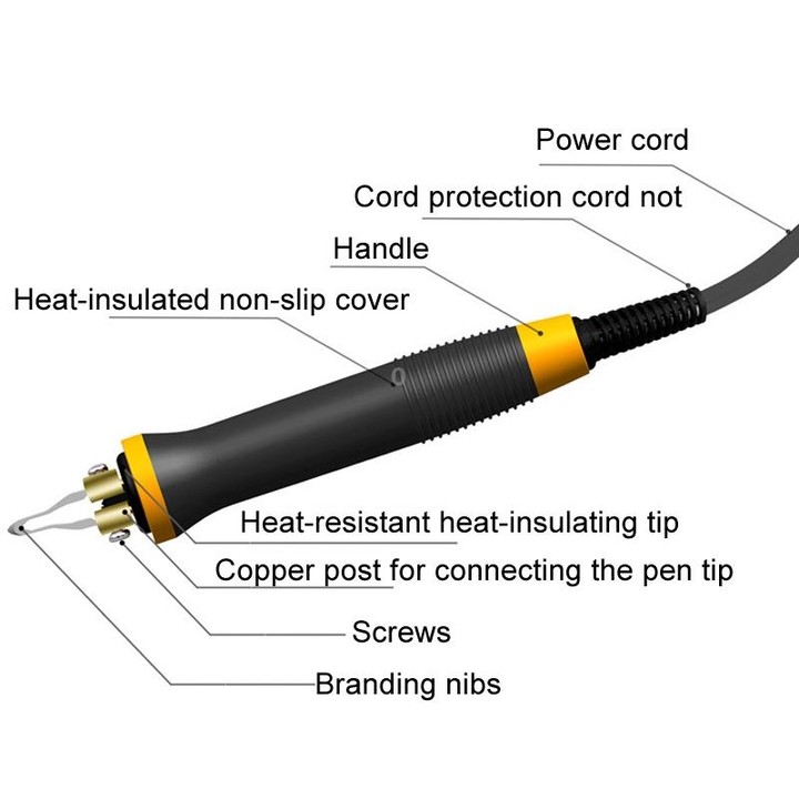 Wood Burning Pen Gourd Branding Tool Wood Panel Branding Machine US Plug