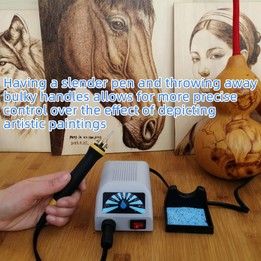 Wood Burning Pen Gourd Branding Tool Wood Panel Branding Machine US Plug