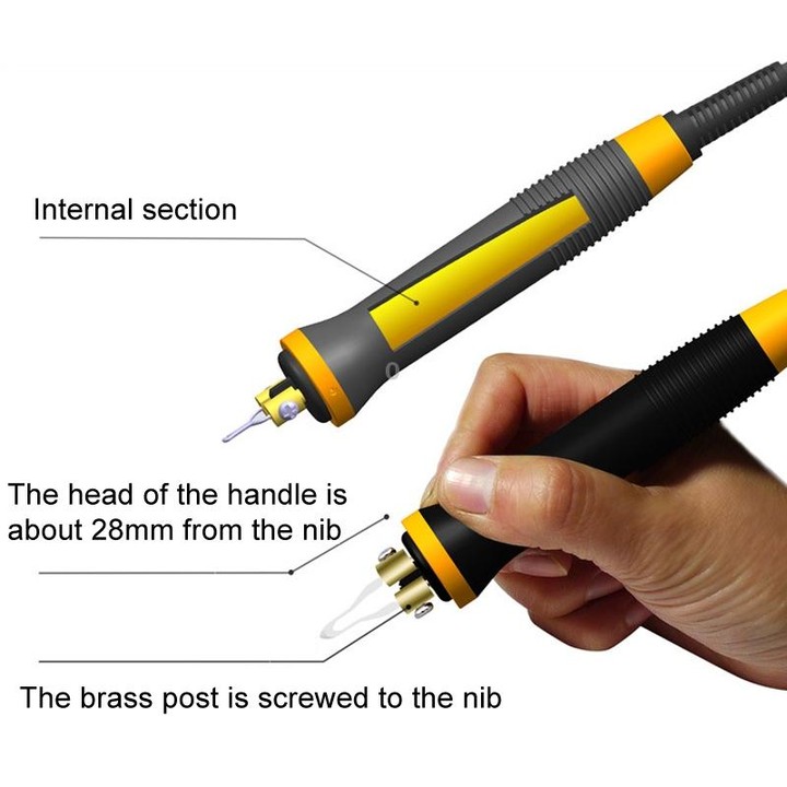 Wood Burning Pen Gourd Branding Tool Wood Panel Branding Machine UK Plug