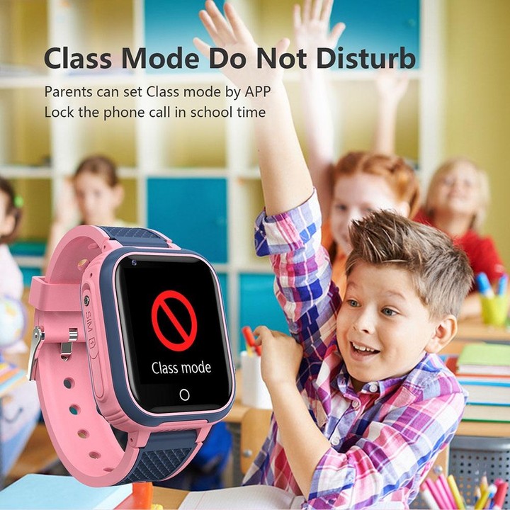 LT21 1.4-Inch 4G Global Full Network IP67 Waterproof WIFI Children Smart Watch(Pink)