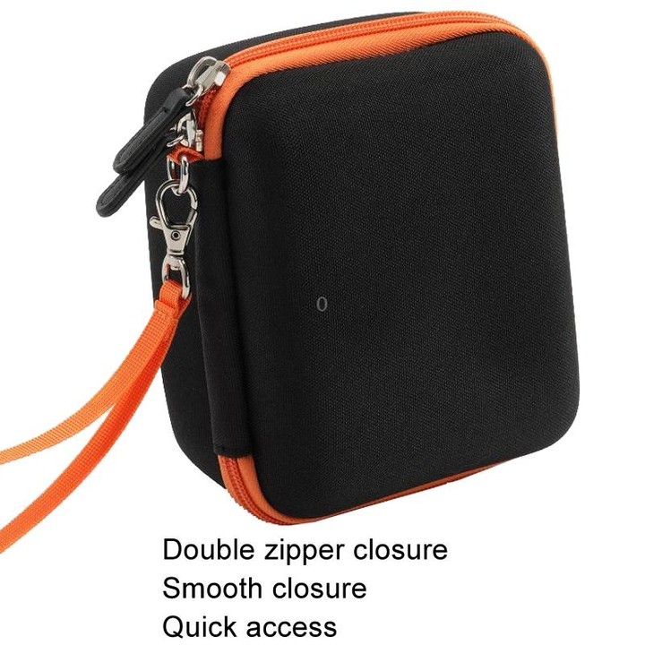 Cwatcun D156 Large Portable Storage Bag Small Microslice Hard Shell Camera Bag(Black)