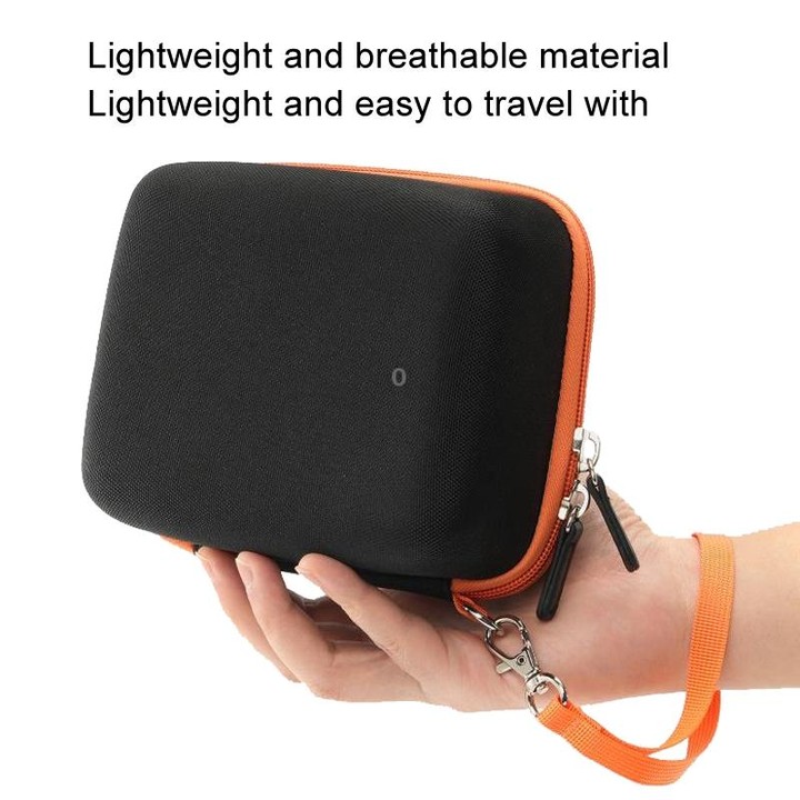 Cwatcun D156 Large Portable Storage Bag Small Microslice Hard Shell Camera Bag(Strawberry Pink)