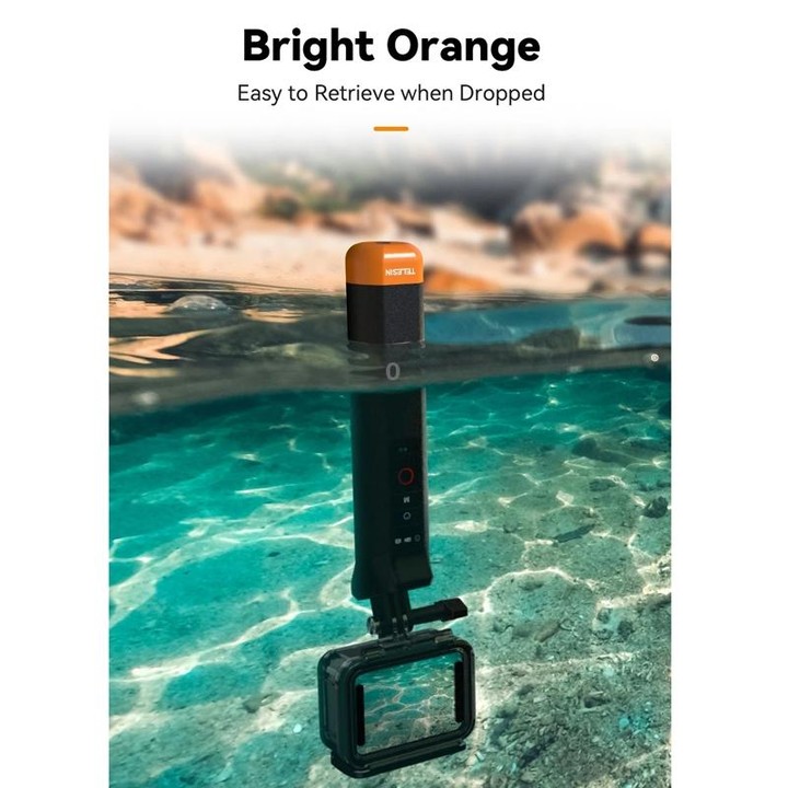 TELESIN Bluetooth Buoyancy Bar 15m Waterproof Depth For GoPro HERO13 / 12 / 11 / 10 / 9 / 8 Black