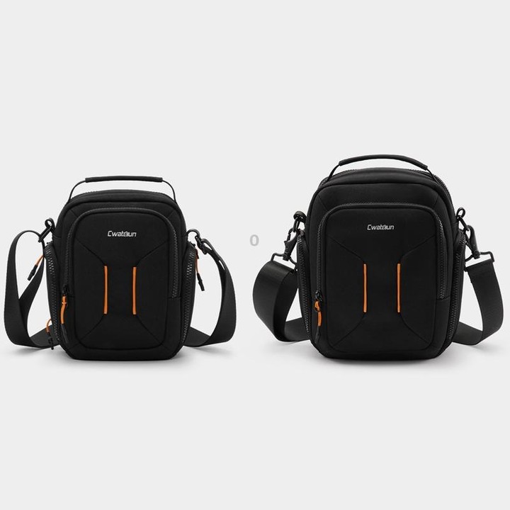 Cwatcun D140 Shoulder Crossbody Camera Storage Bag Shockproof Dropproof Leisure Outdoor Small Bag, Color: Small Black