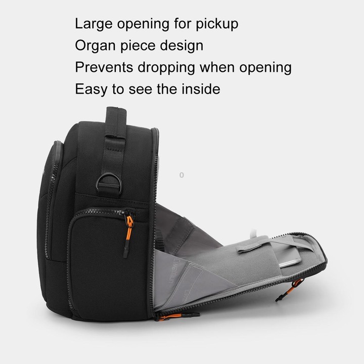 Cwatcun D140 Shoulder Crossbody Camera Storage Bag Shockproof Dropproof Leisure Outdoor Small Bag, Color: Small Black