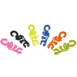 Diving Second-Stage Head Fixing Clamp BC Low-Pressure Hose Clamp, Color: Light Orange
