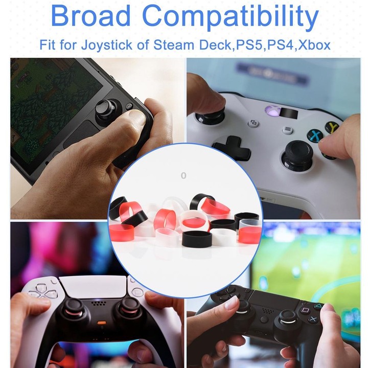 12pairs Silicone Joystick Protectors For Steam Deck / PS4 / PS5 / Switch / Xbox