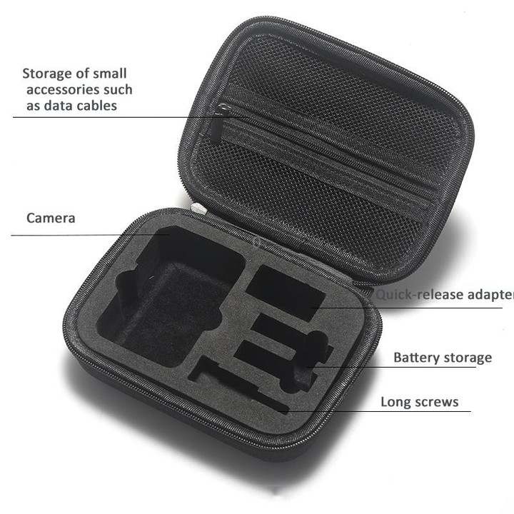 For DJI OSMO Action 5 Pro / Action 4 / Action 3 Camera Storage Bag Hard Shell Protective Case