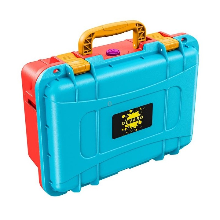 DEVASO For Switch / OLED IP67 Waterproof Storage Case Hardshell Bag, Color: Orange Blue