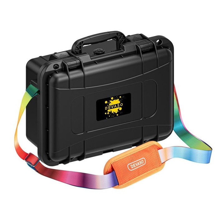 DEVASO For Switch / OLED IP67 Waterproof Storage Case Hardshell Bag, Color: Black+Shoulder Strap