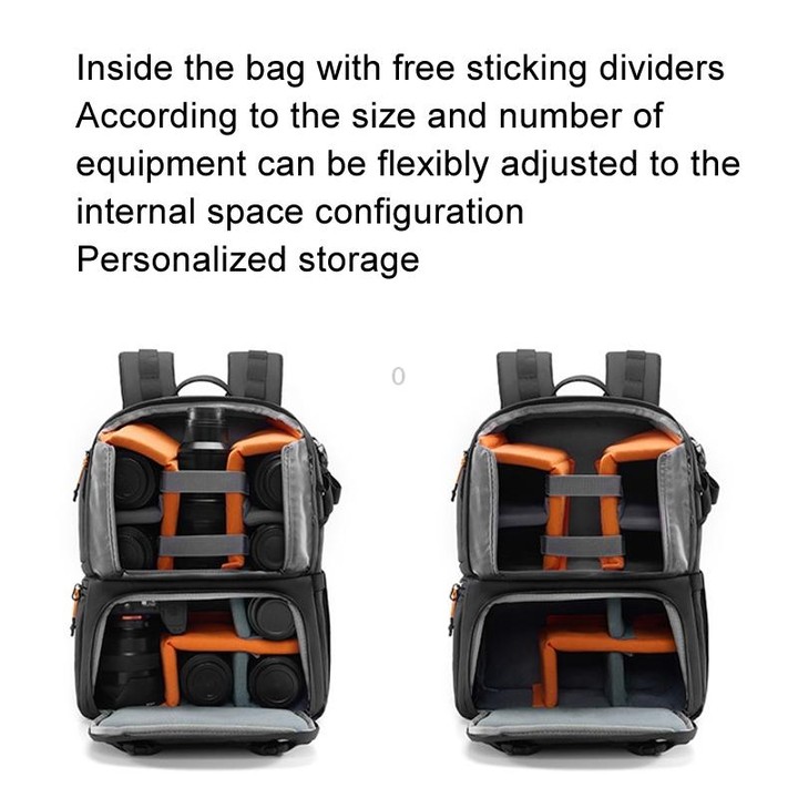 Cwatcun D132 DSLR Camera Backpack Hard-shell Crashproof Waterproof Decompression Shoulder Photo Bag, Color: 1st Generation Large