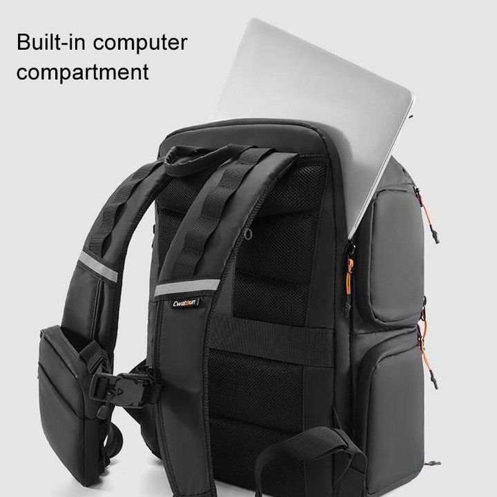 Cwatcun D132 DSLR Camera Backpack Hard-shell Crashproof Waterproof Decompression Shoulder Photo Bag, Color: 1st Generation Large