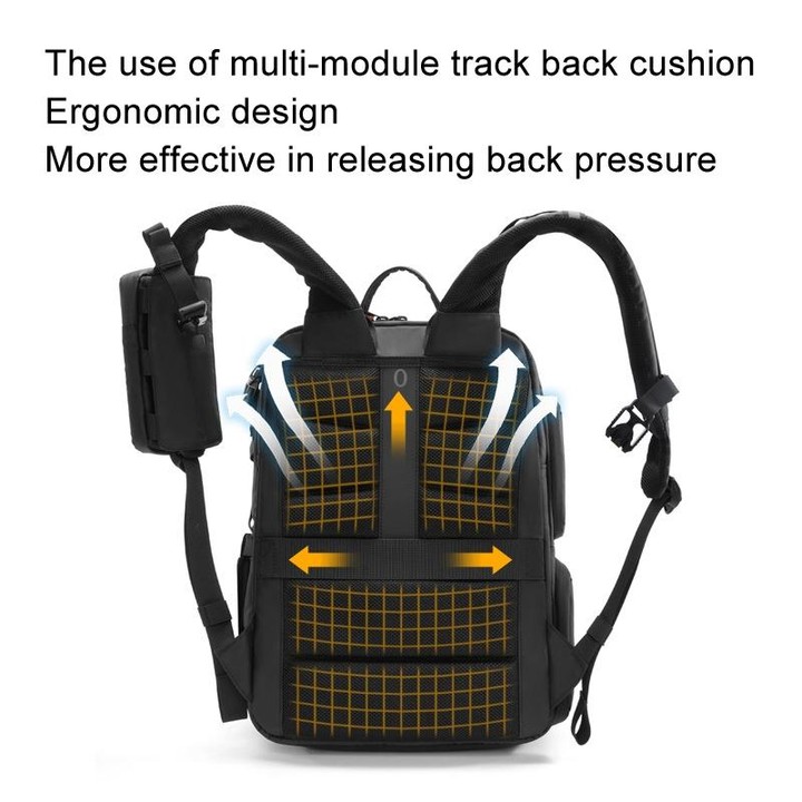 Cwatcun D132 DSLR Camera Backpack Hard-shell Crashproof Waterproof Decompression Shoulder Photo Bag, Color: 1st Generation Large
