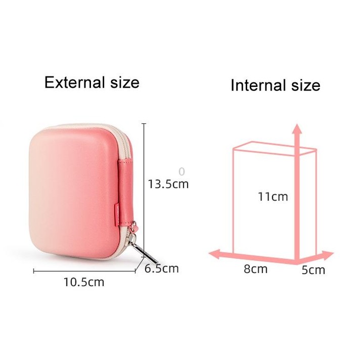 Cwatcun H45 Mini Storage Bag Small Microslice Digital Camera Bag PU Waterproof Hard Shell Bag(Green)