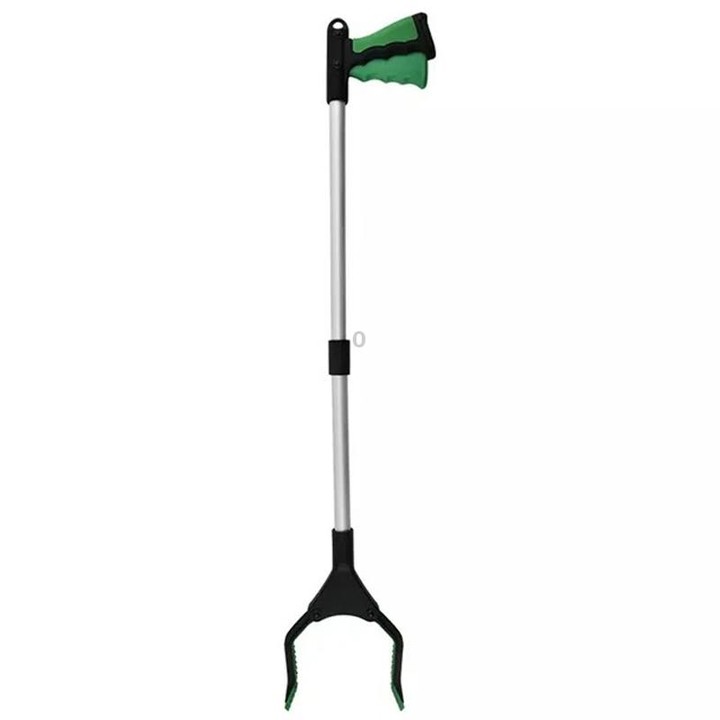 31.9 Inch Magnetic Foldable Litter Reachers Pickers Extra Long Grabber Stick(Green)