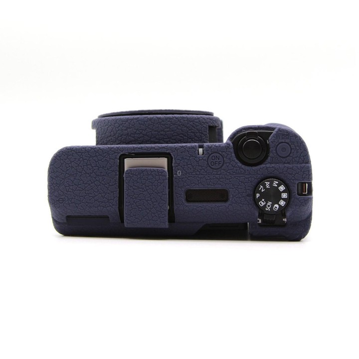 For Canon PowerShot V1 Camera Protective Silicone Case(Dark Blue)