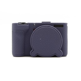 For Canon PowerShot V1 Camera Protective Silicone Case(Dark Blue)