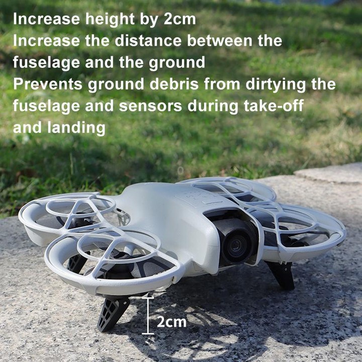 For DJI Neo CQT Booster Landing Gear Folding Small Stand(Gray)