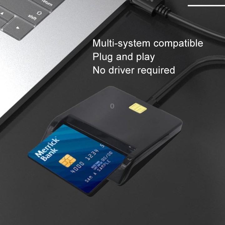 USB 2.0 IC Card / Bank Card / ID Card / SD Card Smart Reader(No Disc)