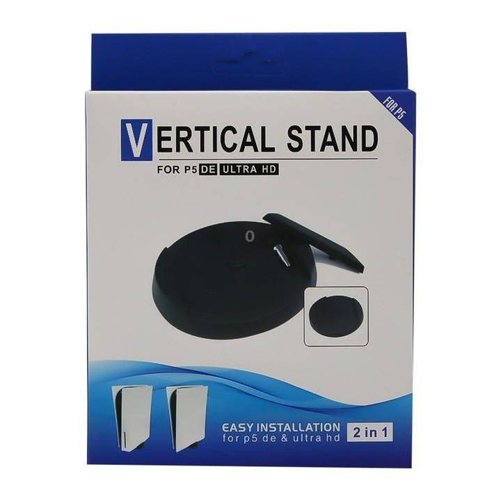 For PS5 Optical Drive Version Or Digital Version 2-in-1 Base Vertical Bracket