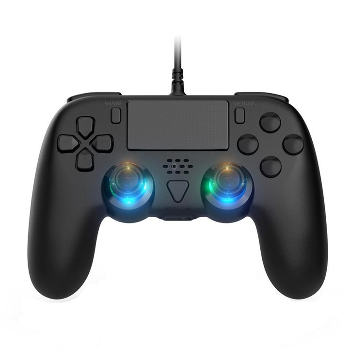 For PS5 / PS5 Slim / PC Wired Controller with Macro Programming Six-axis Gyro