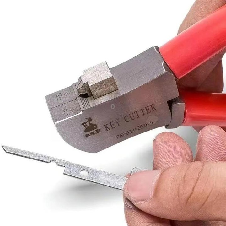 Lishi Trimming Clippers Stainless Steel Key Cutting And Slashing Pliers(Orange Red)